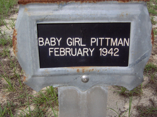Headstone for Pittman, Baby Girl